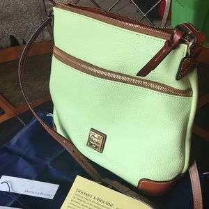 Dooney & Bourke Leather PebbleGrain KeyLime Crsbdy